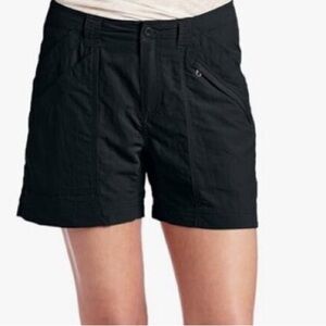 EUC Royal Robbins Women's‎ Backcountry Short Size 14 Black Hiking Golf Gym